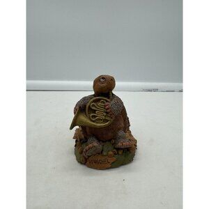Vintage Tim Wolfe Cairn Studio "Herschel" the Turtle Playing Tuba Figurine